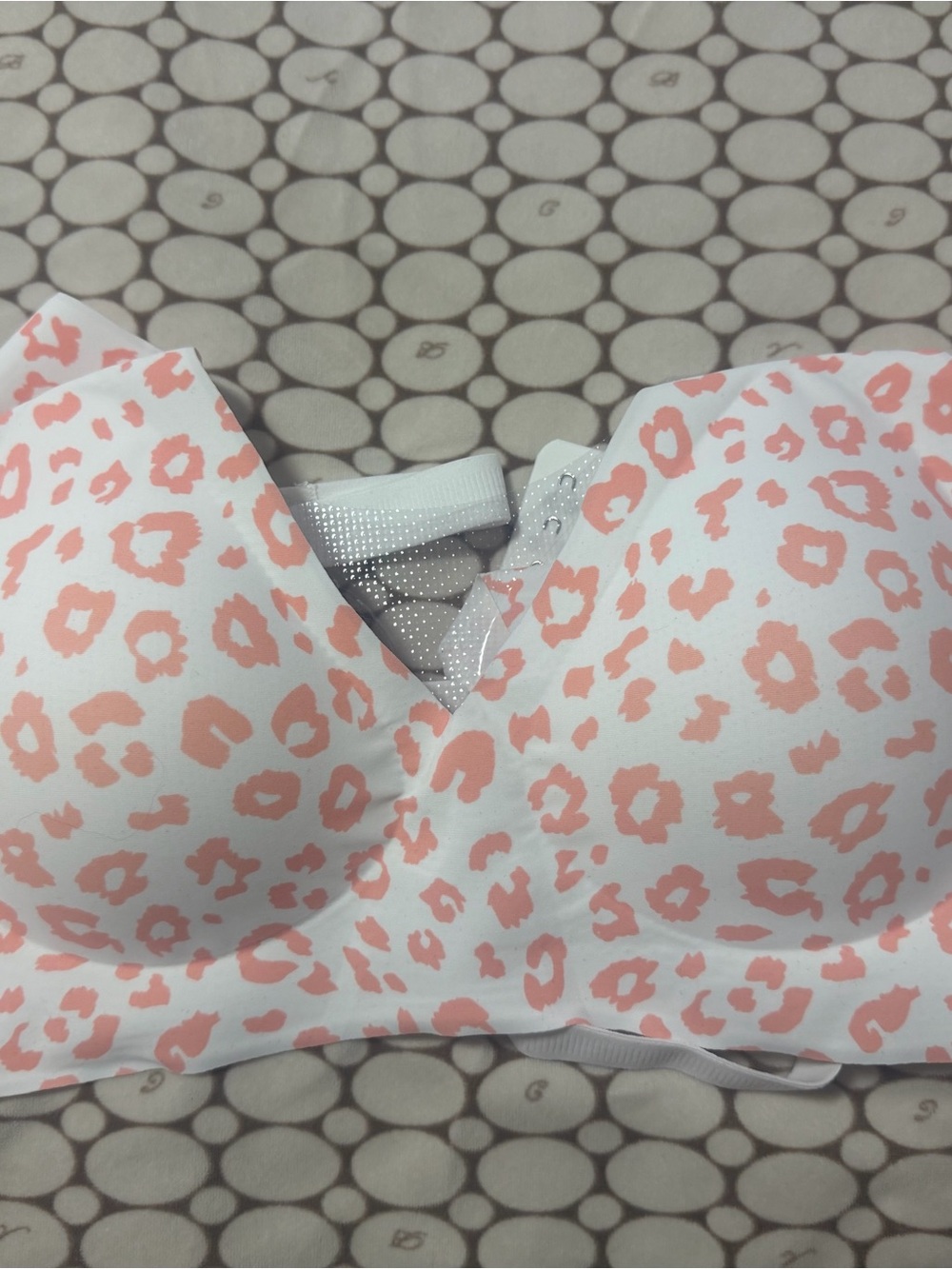 Seamless Pink Leopard Print T-Shirt Bra - Women Intimates